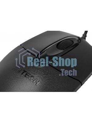Мышь проводная A4Tech OP-720S черный, 1200 dpi, USB Type-A, кнопки - 3