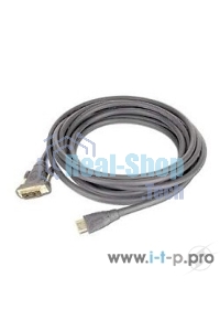 Кабель HDMI-DVI Cablexpert CC-HDMI-DVI-10MC, 19M/19M, single link, медь, позол.разъемы, экран, 10м, черный, пакет