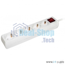 Удлинитель WYP10-16-05-03-ZK-N У05К-выкл. 5 мест 2 Р + P Е/3 метра 3х1 мм2 16А/250 IEK