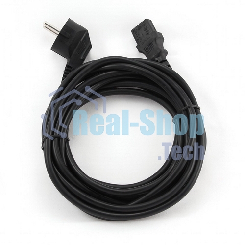 Кабель питания Cablexpert PC-186-10, 3.0м, Schuko- C13, 6А, черный, с заземлением