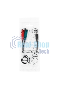 Кабель аудио сигнала Gembird Jack3.5 4pin->Jack3.5 стерео + 3.5 микрофон моно, длина 20с, черный