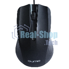 Мышь проводная Qumo Office Union M66 черный, 1000 dpi, USB, кнопки - 3