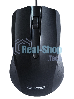 Мышь проводная Qumo Office Union M66 черный, 1000 dpi, USB, кнопки - 3