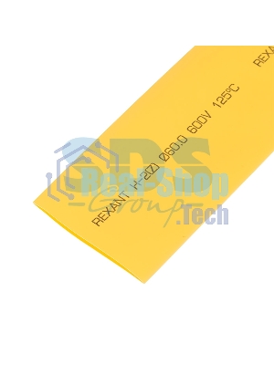 Термоусадочная трубка Rexant 60,0/30,0 мм, желтая, упаковка 10 шт. по 1 м