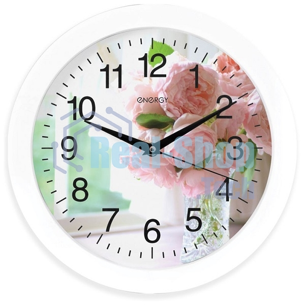 Часы настенные кварцевые Energy ЕС-96 цветы