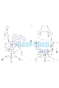 Кресло игровое Knight TITAN черный ромбик эко.кожа с подголов. крестовина металл