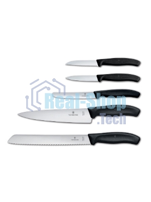 Набор ножей кухонных Victorinox Swiss Classic Kitchen (6.7133.5G) компл.:5шт черный подар.коробка