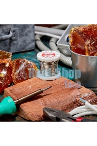 Припой ПОМ-3, 100г, Ø2мм, (олово 97%, медь 3%), бессвинцовый, ГОСТ 21931-76, катушка Rexant