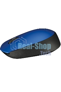 Мышь беспроводная Logitech M171 синий, 1000 dpi, радиоканал, USB, кнопки - 3