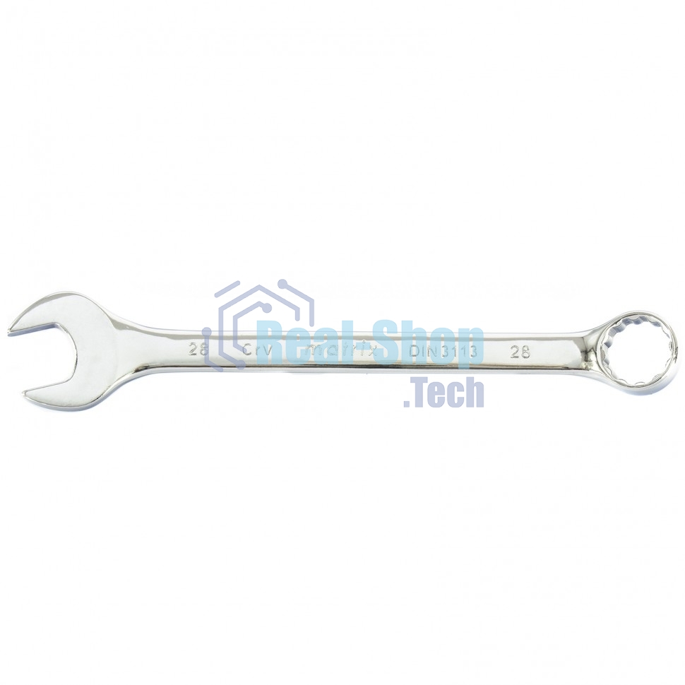 Ключ комбинированный Matrix, 28 мм, CrV, полированный хром