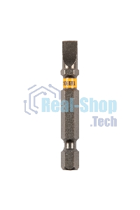 Набор бит Denzel SL6,0х50, сталь S2, шестигранный профиль, 10 шт.