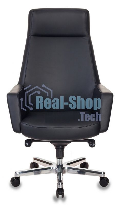 Кресло руководителя Бюрократ ANTONIO/BLACK черный кожа крестовина алюминий