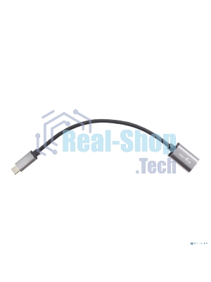 Кабель-адаптер Type-Cm --> USB 3.0 Af, OTG, 1,5A, 5,0Gbps, Alum grey 0,2m Telecom (TC409M)