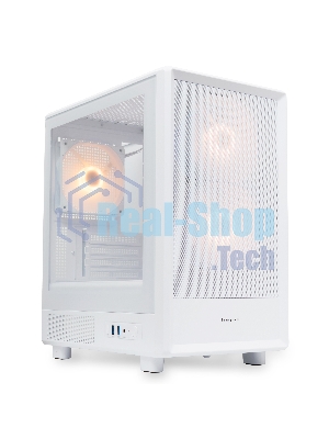 Компьютерный корпус HSPD M310, Mesh Mini-tower, белый, TG, 0.4 SPCC, 3x120мм ARGb mATX, mITX 180/280/160мм 1x2.5