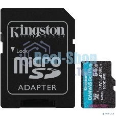 Флеш карта Kingston Canvas Select Plus microSDXC 64Gb C10 SDCS3/64Gb