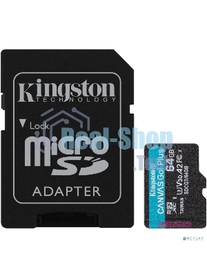 Флеш карта Kingston Canvas Select Plus microSDXC 64Gb C10 SDCS3/64Gb