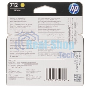 Картридж струйный HP 712 3ED69A желтый (29мл) для HP DJ Т230/630
