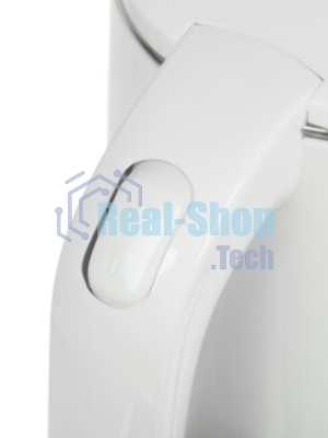 Электрочайник Centek CT-0006 белый, 0.6 л, 1100 Вт, скрытый нагревательный элемент