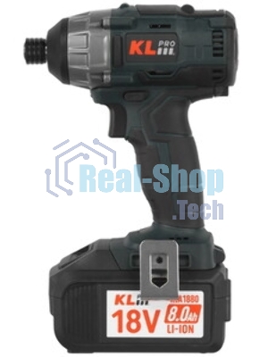 Профессиональный винтоверт ударный бесщеточный аккумуляторный KLPRO KLDV18B-20 (18 В/2,0 А·ч)