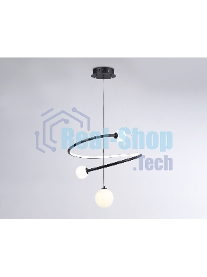 Светильник Ambrella light FL66303 BK черный 39W 3000K-6400K+G9 D500*1200 (ПДУ ИК)
