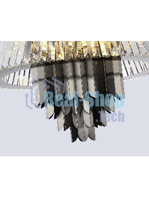 Люстра Ambrella light LH41026/18 BK/CL черный/прозрачный E14*18 max 40W D700*750