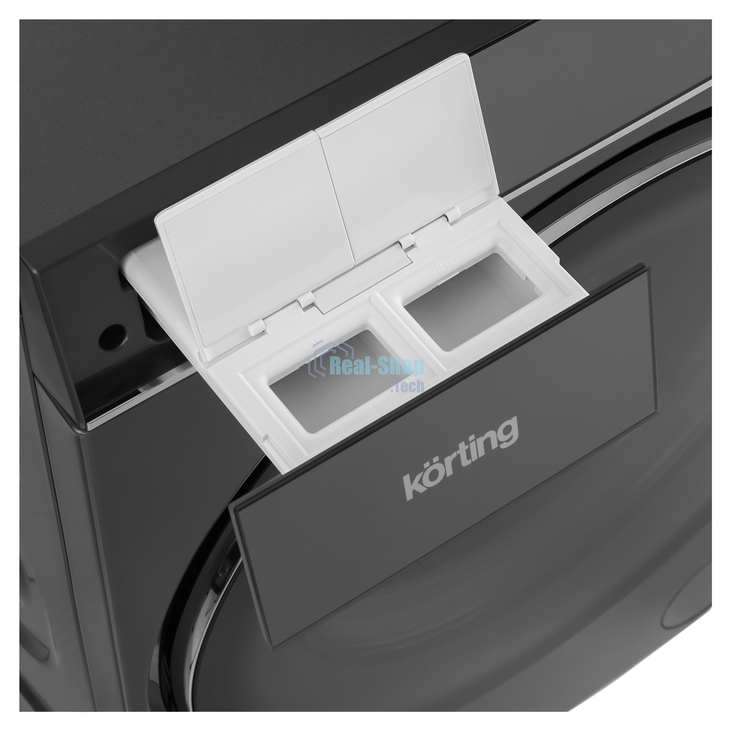 Стиральная машина Korting KWM 60DS1499 An антрацит, загрузка фронтальная 10 кг, 1400 об/мин, класс A+++