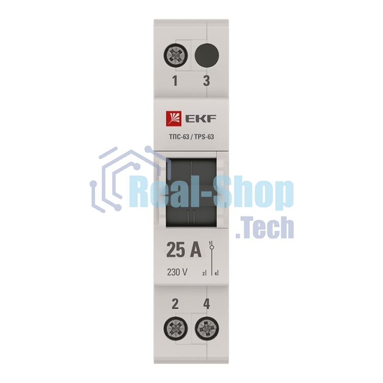 Переключатель трехпозиционный 1п 25А Basic EKF tps-1-25