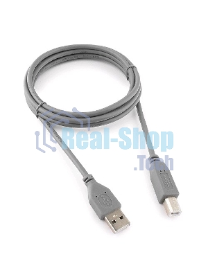 Кабель USB2.0 Pro Cablexpert CCP-USB2-AMBM-6G, AM/BM, 1.8м, экран, серый