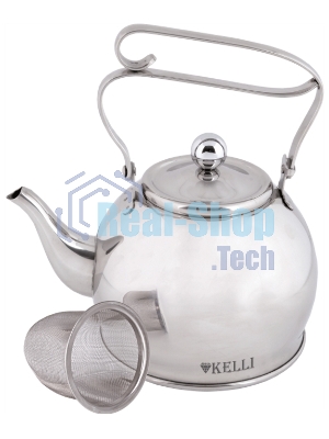 Чайник для плиты KELLI KL-4326 заварочный, металлический