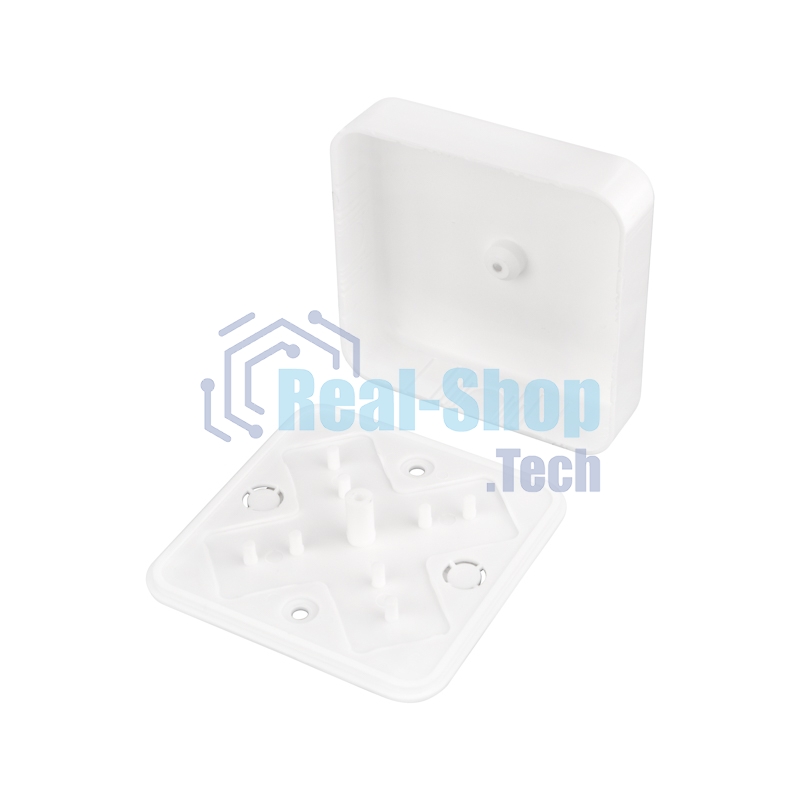 Коробка распаячная ОУ для кабель-канала Rexant 80х80х23 мм, белая, IP40