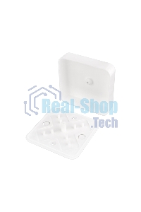 Коробка распаячная ОУ для кабель-канала Rexant 80х80х23 мм, белая, IP40