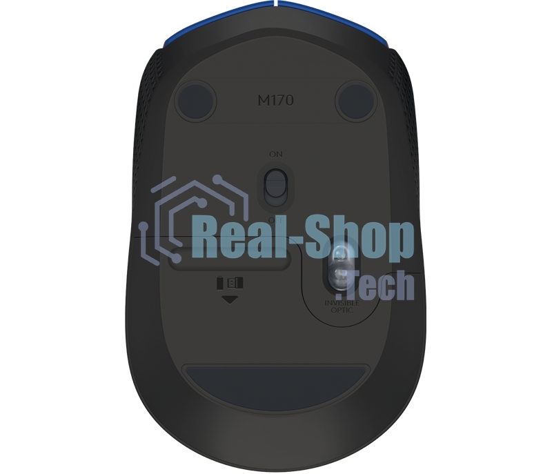 Мышь беспроводная Logitech M171 синий, 1000 dpi, радиоканал, USB, кнопки - 3
