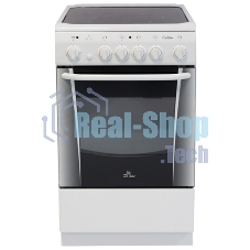 Плита электрическая De Luxe 506004.03ЭС белый, конфорок 4 шт, духовка 60 л, 50 см x 85 см x 60 см