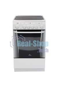 Плита электрическая De Luxe 506004.03ЭС белый, конфорок 4 шт, духовка 60 л, 50 см x 85 см x 60 см