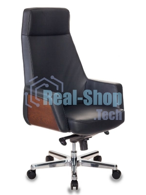 Кресло Бюрократ ANTONIO черный, кожа