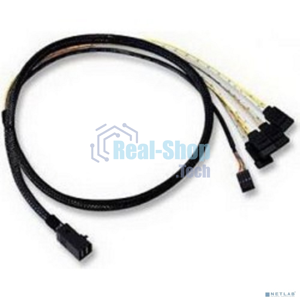 Кабель ACD-SFF8643-SATASB-10M, INT SFF8643-to-4*SATA+SB (MiniSAS HD -to- 4*SATA+SideBand internal cable) 100 см
