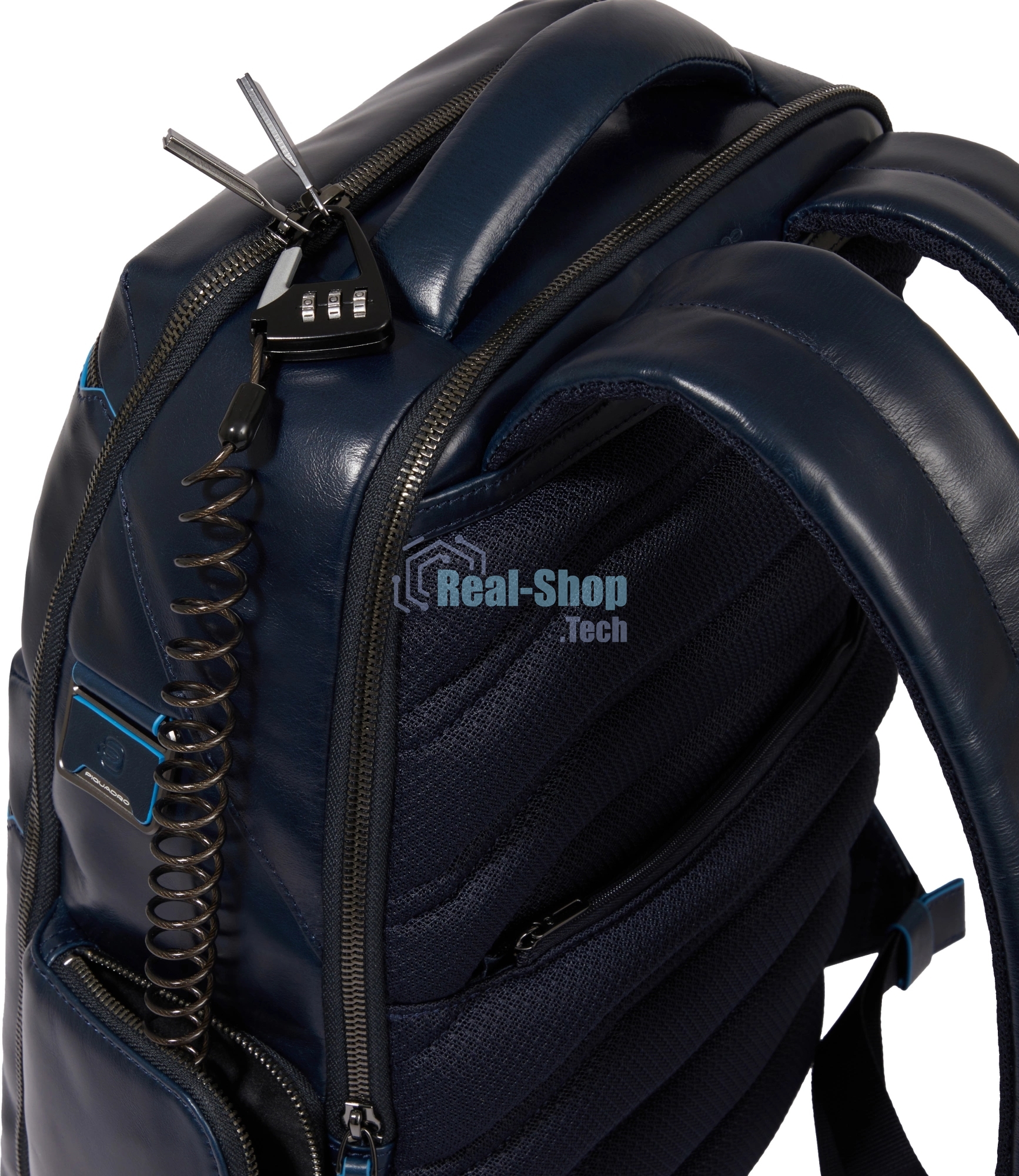 Рюкзак для ноутбука Piquadro Blue Square CA6592B2BM/BLU2, кожа, темно-синий