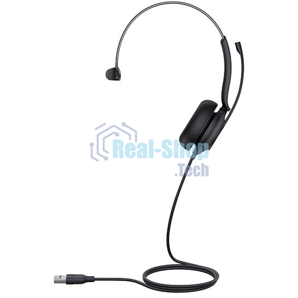 Гарнитура проводная Yealink UH35 Mono UC черный 1308138