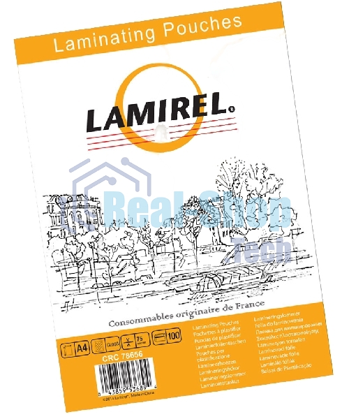 Пленка для ламинирования Lamirel LA-78656 75мкм A4 (100 шт) 216x303 мм