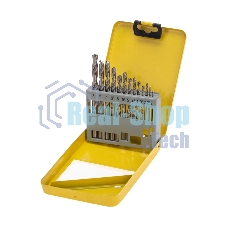 Набор сверл по металлу, 2-8мм (через 0,5мм), HSS, цилиндрический хвостовик, металлический кейс, 13 шт. Kranz