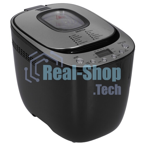 Хлебопечка Centek CT-1418 серебристый, 650 Вт, 0.9 кг, 12 программ