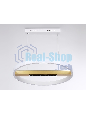 Светильник Ambrella light FL51488 WH/GD белый/золото 62W 3000K-6400K D600*1000 (ПДУ ИК)
