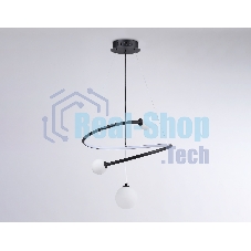 Светильник Ambrella light FL66303 BK черный 39W 3000K-6400K+G9 D500*1200 (ПДУ ИК)