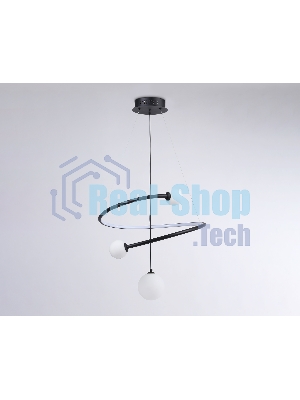 Светильник Ambrella light FL66303 BK черный 39W 3000K-6400K+G9 D500*1200 (ПДУ ИК)
