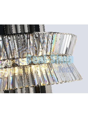 Люстра Ambrella light LH41026/18 BK/CL черный/прозрачный E14*18 max 40W D700*750