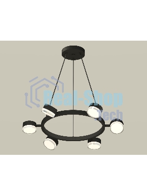 Светильник Ambrella light XB9193203/6 SBK/FR/CL черный песок/белый матовый/прозрачный GX53 (C9193, N8399)
