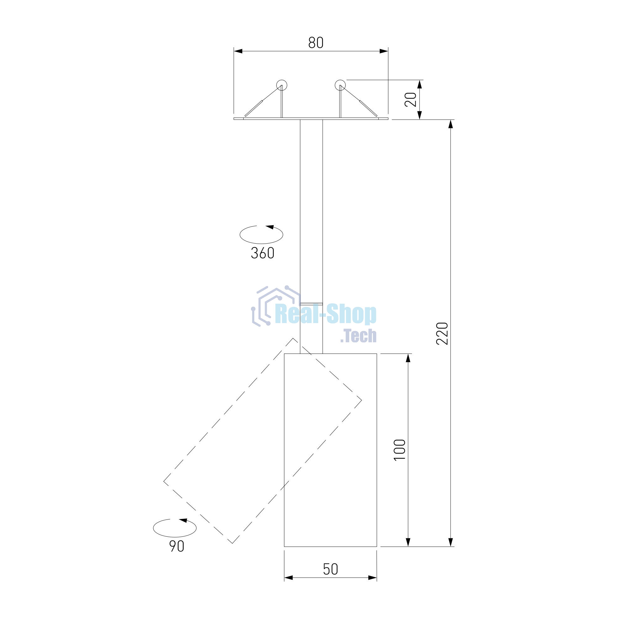 Drop 8W подвесной светодиодный светильник белый (50222 LED)