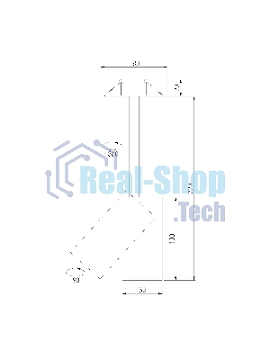 Drop 8W подвесной светодиодный светильник белый (50222 LED)