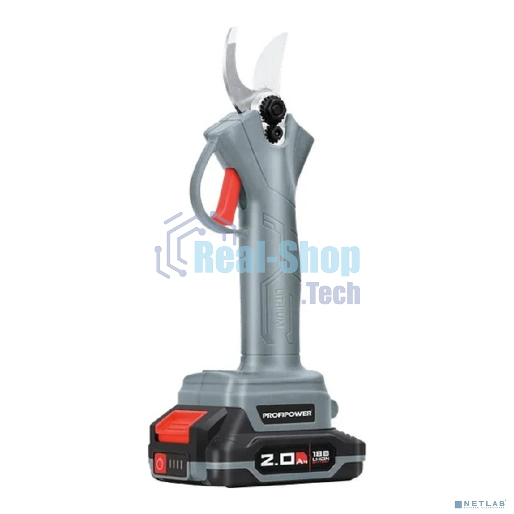 Аккумуляторный бесщеточный садовый секатор PROFIPOWER MKGSP-20B (20В,Li-ion-2шт, 2.0Ач, З/У, в кейсе) E0099M1