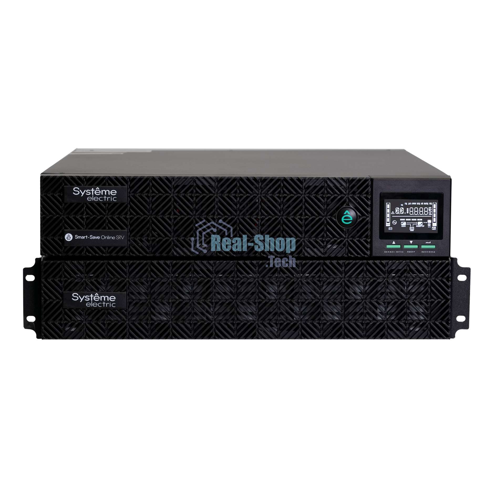 Источник бесперебойного питания Systeme Electric Smart-Save Online SRV SRVSE10KRTXLIG2 / 10000 ВA / 10000 Вт / 1 x IEC 320 С19, клеммная колодка